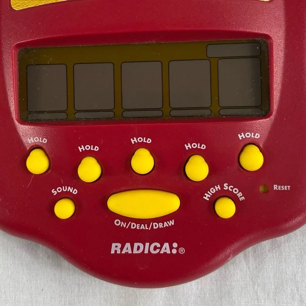 RADICA: Color Poker Electronic Handheld Game 1999 - Tested And Working!